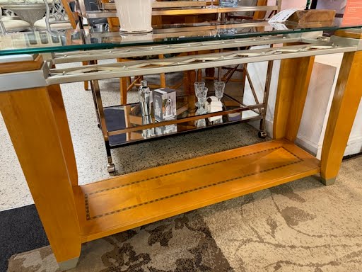 Maple Wood Sofa Table