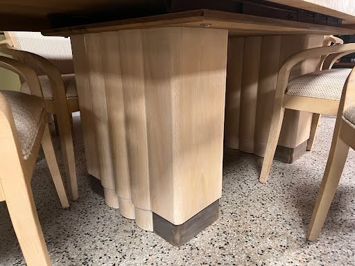 78x44" White Hickory Dining Set