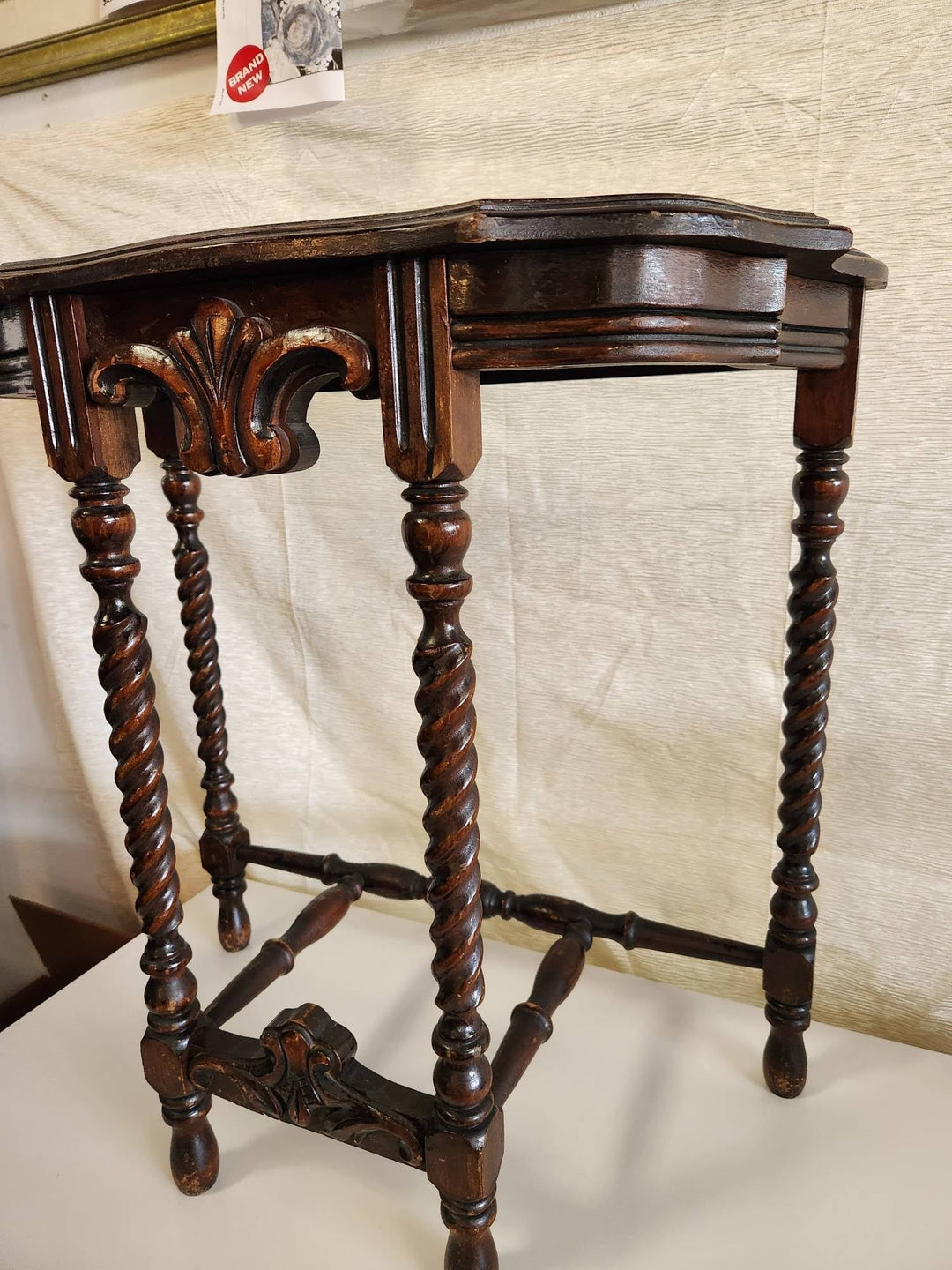 Half Moon Antique Entry Table