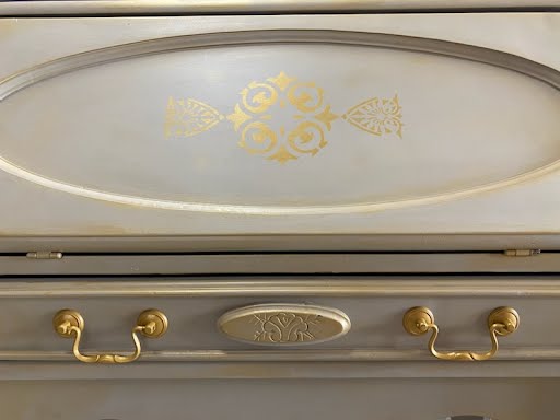 Champagne Solid Wood Desk