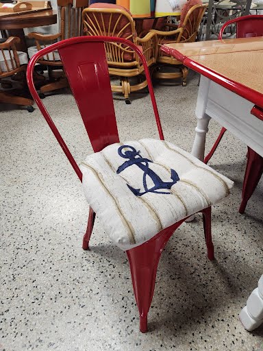 Dining Set 1950s Metal w. Four Chairs