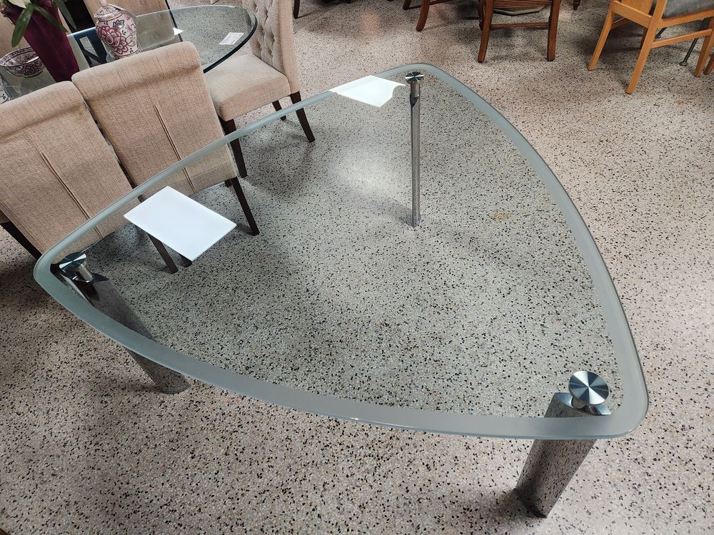 Glass Top Dining Table
