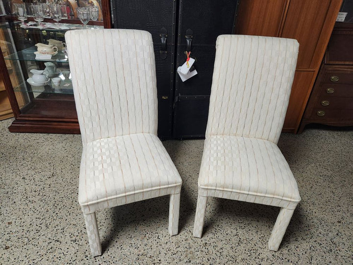 SET OF 2 | Upholstered Parson Chairs