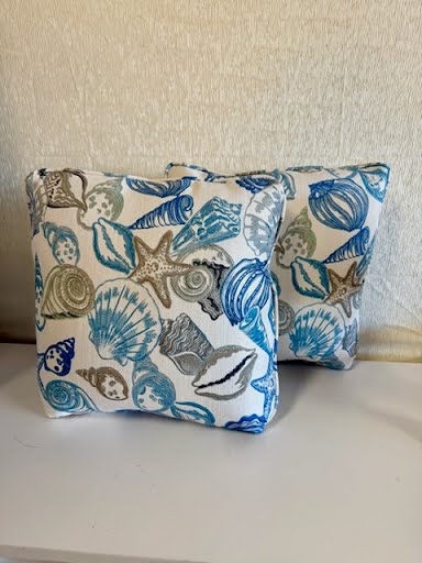 SET OF 2 | 20x20" Ocean Blue Pillow