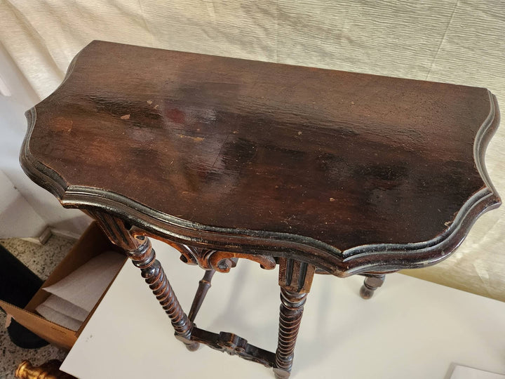 Half Moon Antique Entry Table