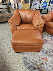 Brown/Rust Leather Chair