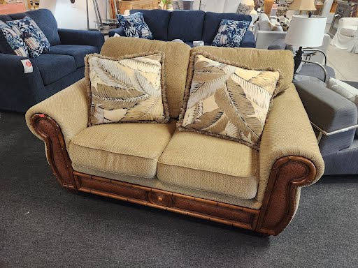 64W" Rattan Love Seat