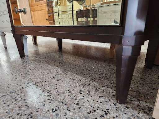 ETHAN ALLEN Mirror front Mahogany/Chrome Chest