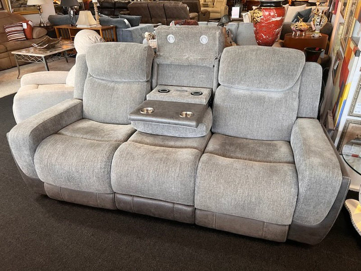 Sofa 84"W Double Recliner Electric