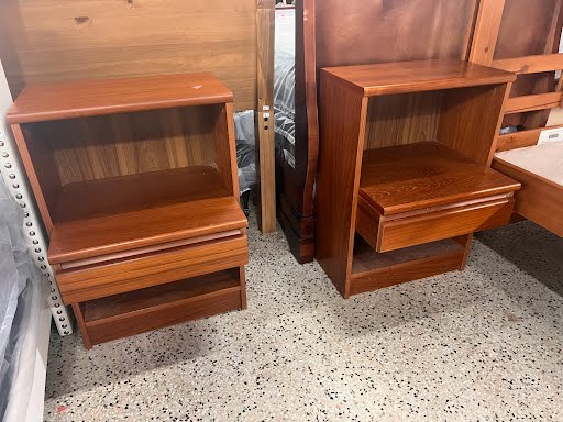 Set of Two | 20x17 MCM Teak Night Stands