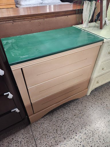 Chest Three Drawer Green Top