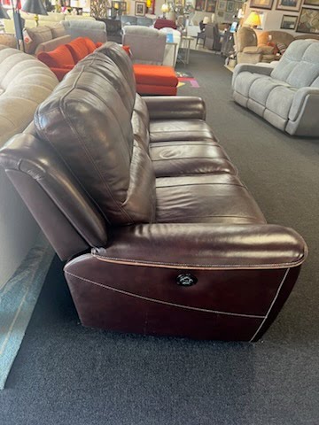 89" Wide Chocolate Double Recliner Sofa