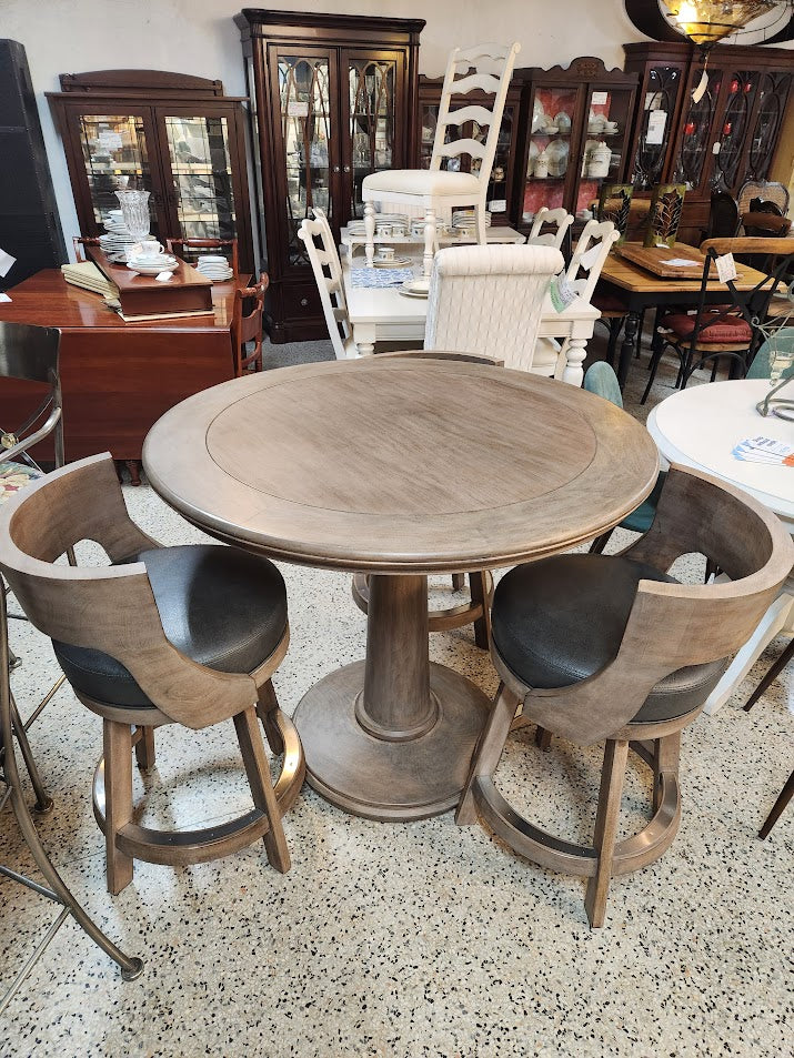 Rustic Pewter Dining Set
