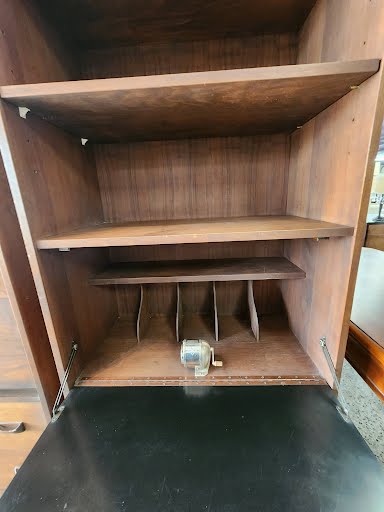 Mid Century Modern Walnut Bookcase