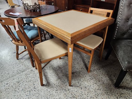 Vintage MCM Stakmore Folding Game Table