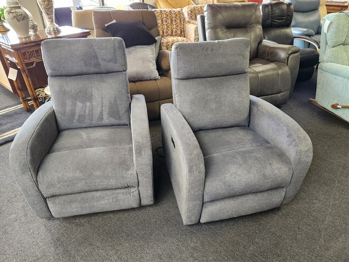 Grey Fabric Electric Recliner