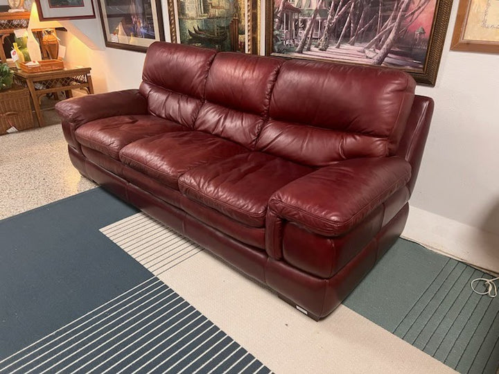 Sofa Red Leather