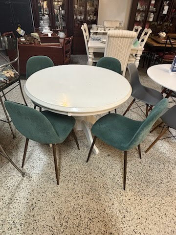 White Round Dining Table