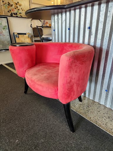 Curved Upholstery Chair