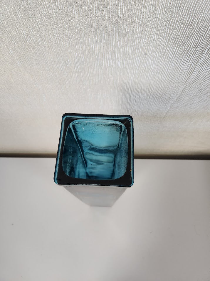 Blue Square Vase