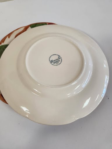 SET OF 2- franciscan red apples trim plates