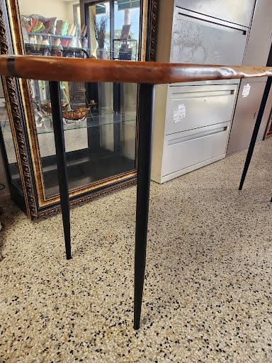 67.5" Raw Edge Freeform Wood Sofa Table