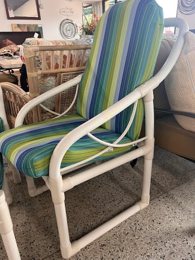 Outdoor 3 Piece Set- PVC Chairs + Ottoman