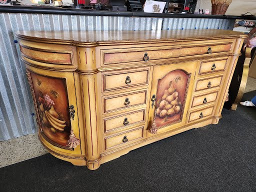 Half Moon Hand Painted Credenza