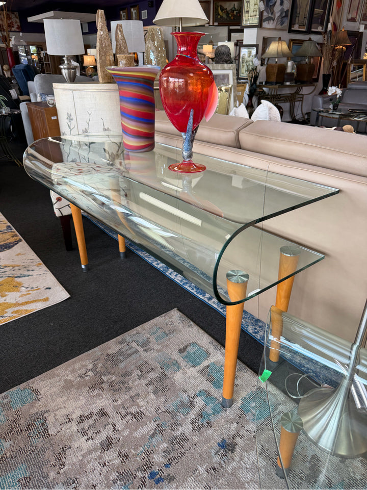 two-tier glass top Sofa Table