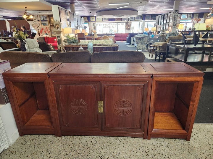 1960's George Zee Rosewood Oriental style stereo Cabinet