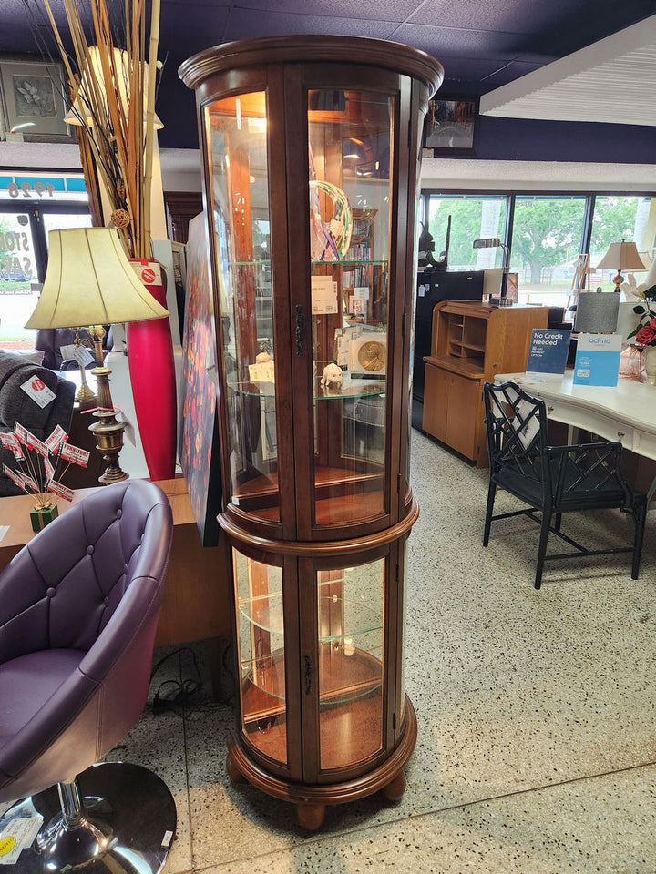 Tall Narrow Half Moon Display Unit