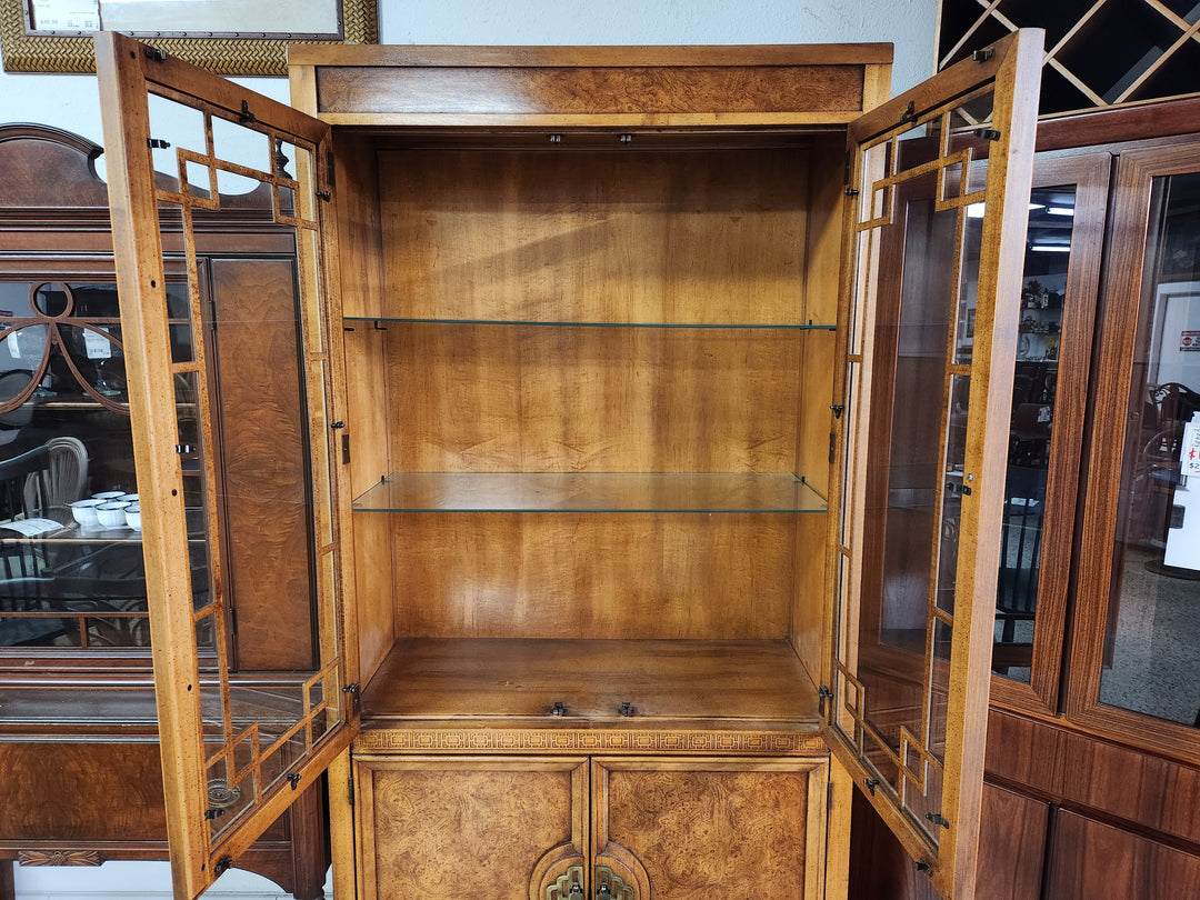 China Cabinet With Brass Accents