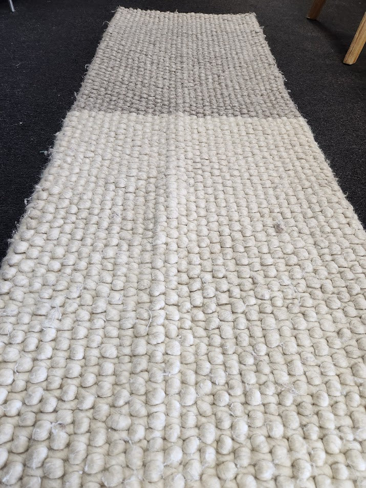 Beige Wool Runner