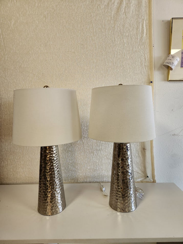 SET of 2 | metal Table Lamps
