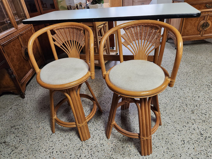 Bamboo Bar Height Bar Stools