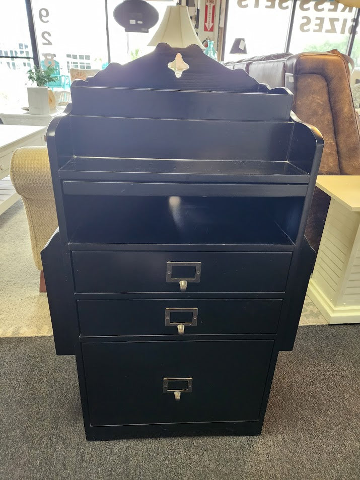 Black File Cabinet