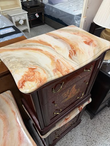 Italian Wood Painted Nightstand