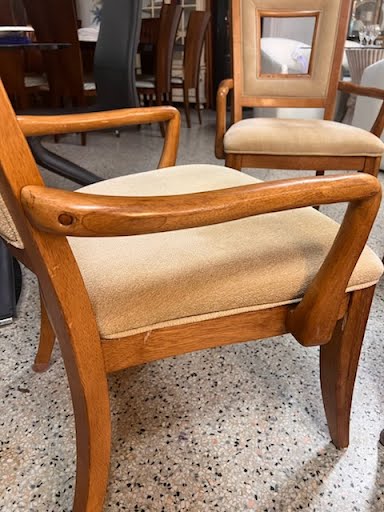 SET OF 6 Wood Dining Chairs