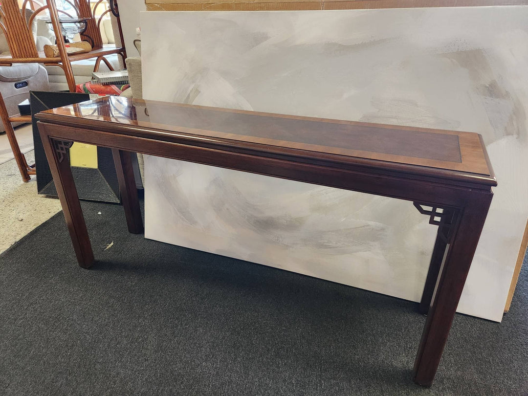 Drexel Sofa Table w. Two Stools