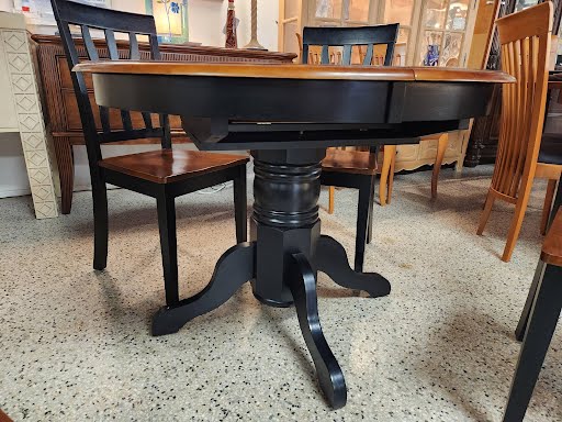 44R" Dining Set - Cherry/Black