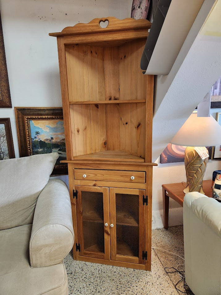Pine Wood Corner Unit