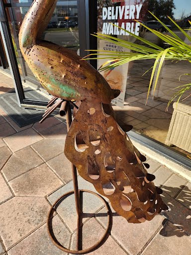 Outdoor Metal Peacock Statue