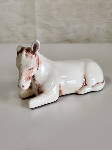 14 Piece "White Duncan Mold Ceramic 1982 Nativity"