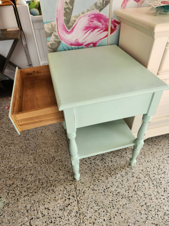 Ethan Allen Mint Painted Nightstand