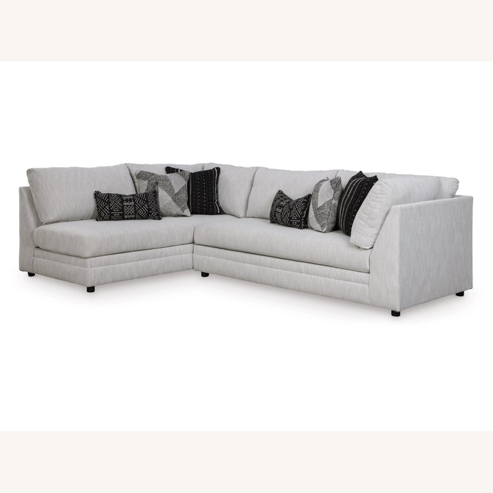 2-Piece Dove Grey Sectional