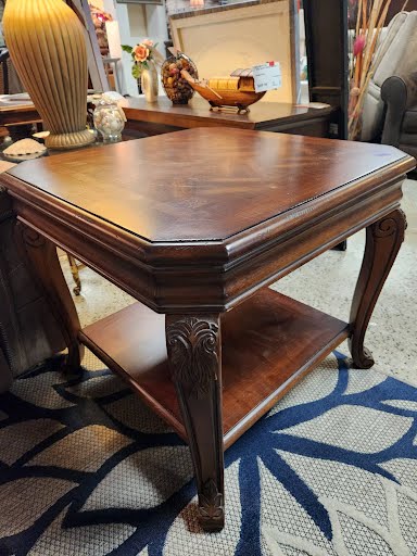 Dark Wood End Table