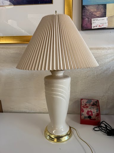 White 35 Height Table Lamp