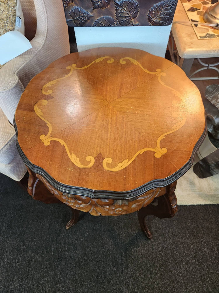 SET OF 2 - Inlaid Antique End Table's