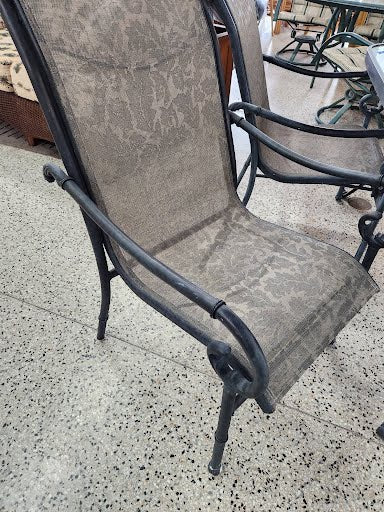 Outdoor Set Metal & Glass w. Four Chairs