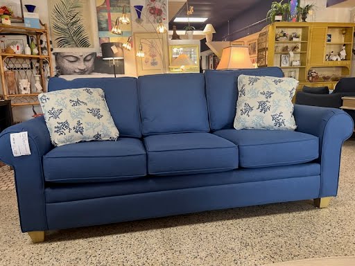 Blue Stanley Queen Sleeper Sofa